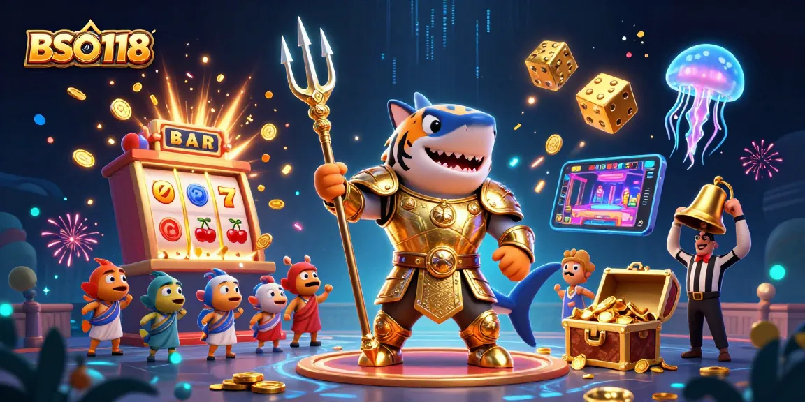 BSO118 introduces high-stakes action with a vibrant 3D casino scene featuring thrilling game elements.