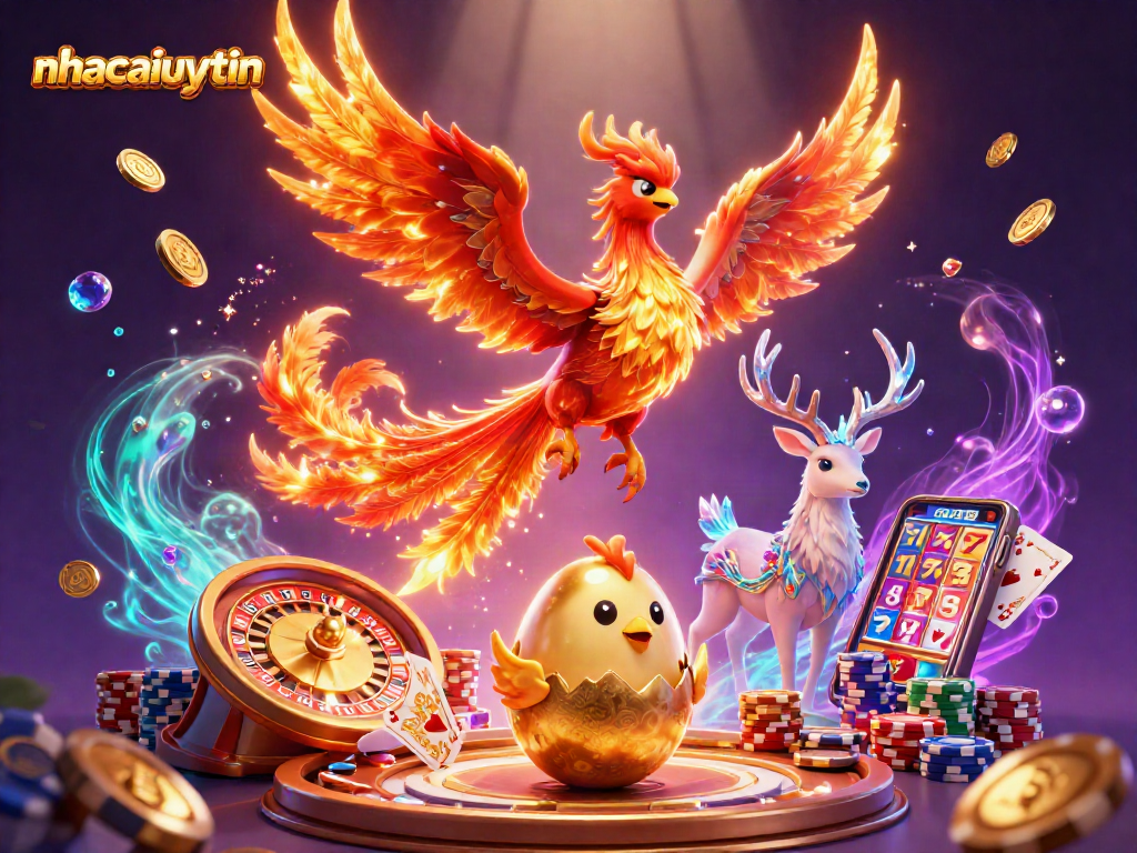 Engage with thrilling casino adventures featuring nhacaiuytin's vibrant phoenix, captivating gameplay elements, and a winning atmosphere.