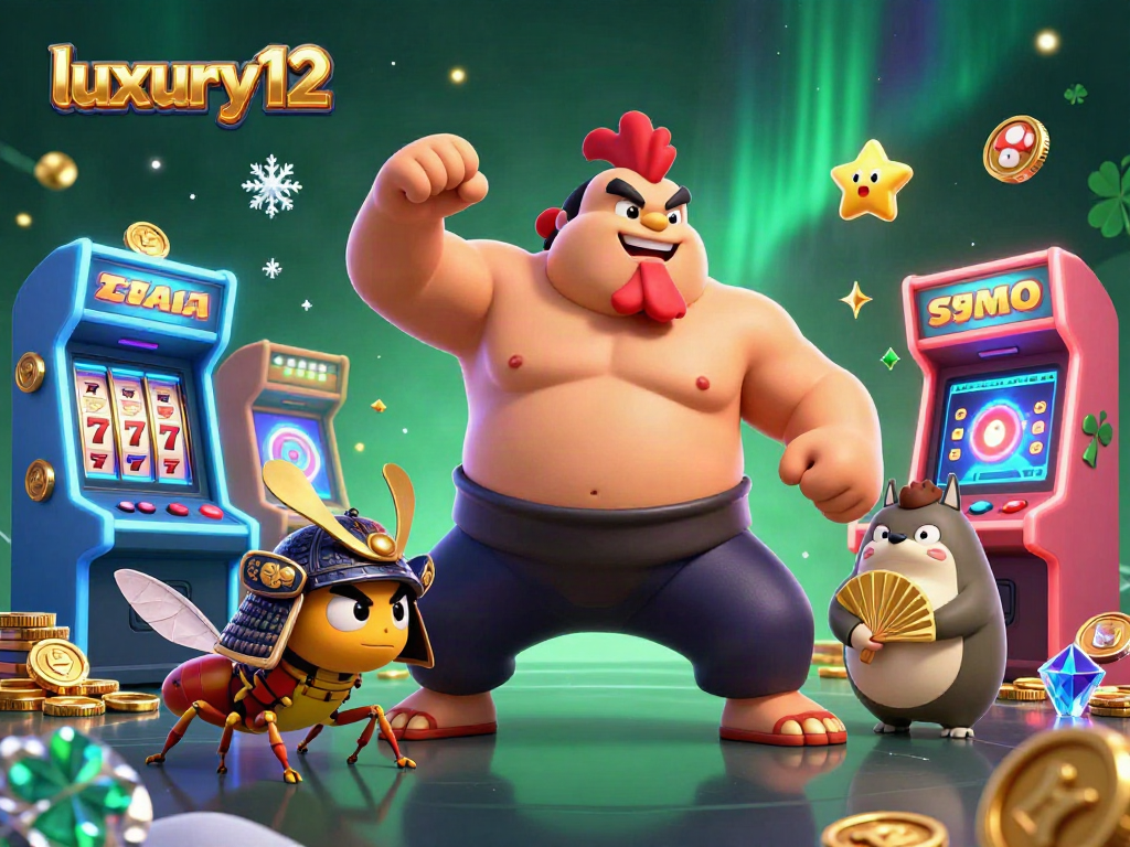 Engage with luxury12's virtual slot machines, featuring exciting characters and vibrant game elements