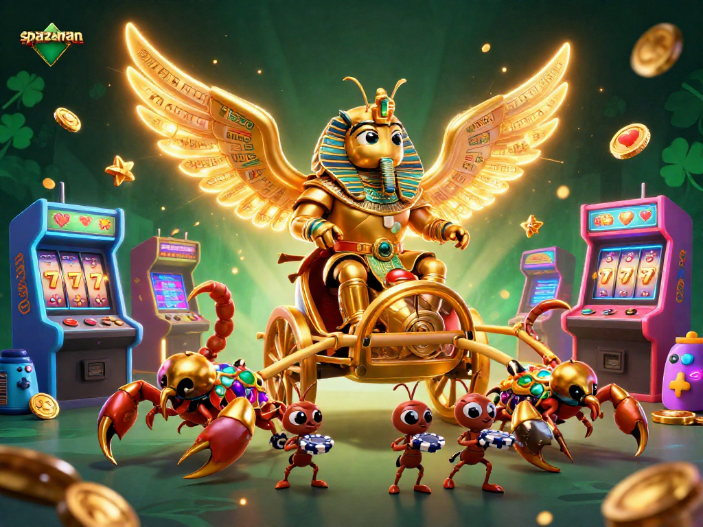 Experience the thrill of the spaceman slot game with colossal characters and vibrant casino elements.