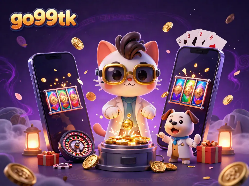 Experience exciting wins with go99tk in a vibrant, dynamic casino-themed scene