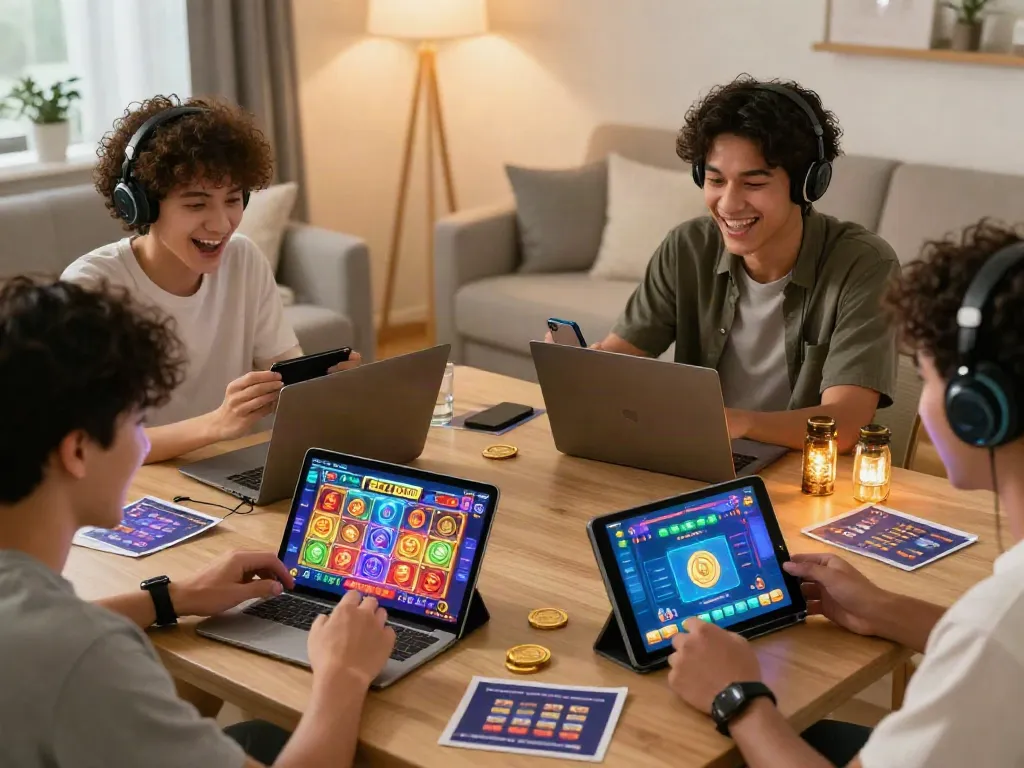 Engaging Slot DANA online gaming experience with players using smartphones and tablets