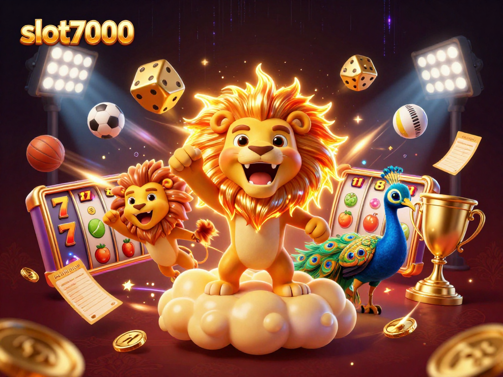 Experience the excitement with slot7000, featuring dynamic slot reels and engaging casino elements.
