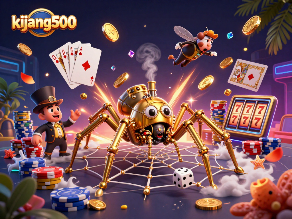 Engage with kijang500's vibrant steampunk casino world featuring dynamic characters and rich gaming elements.