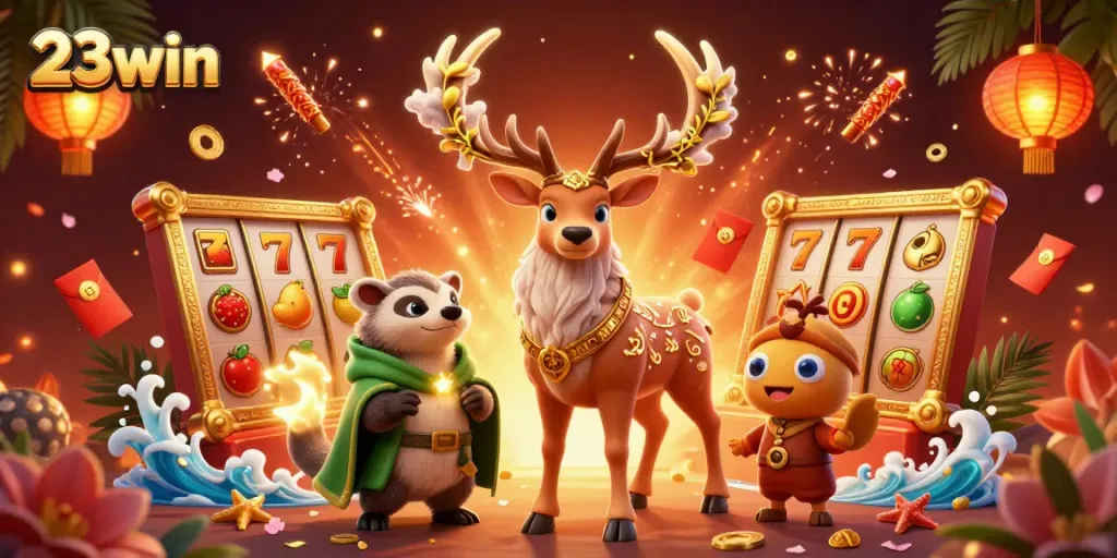 Experience exhilarating slots in 23win with vibrant characters and dynamic game elements.