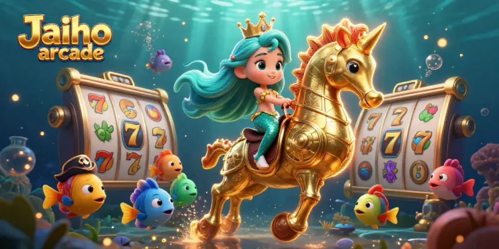 Experience Jaiho arcade excitement through immersive slots with mermaid princess and seahorse adventure.