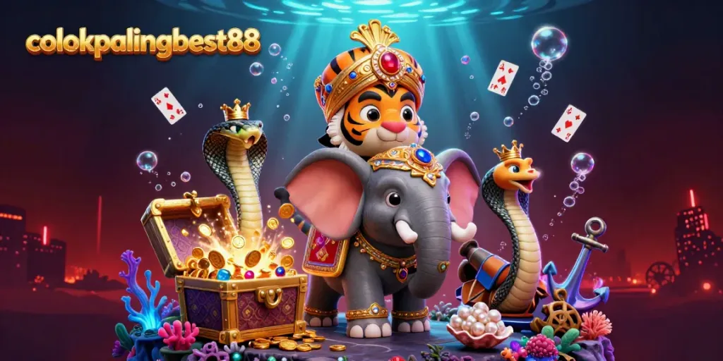 Experience the excitement of colokpalingbest88 with vibrant 3D rendering showcasing thrilling gaming elements.