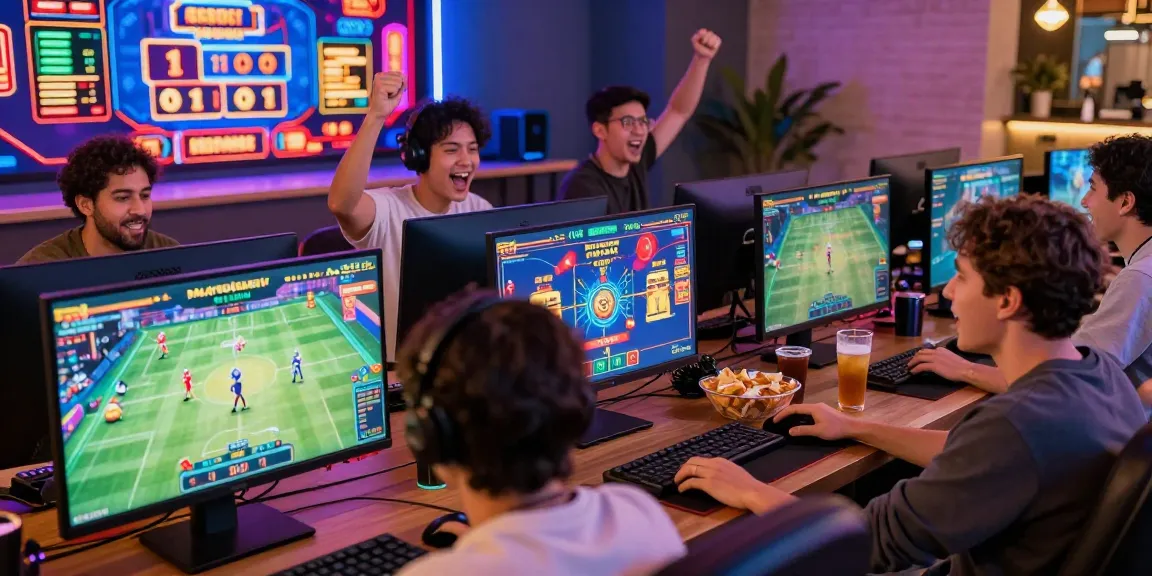 Players engaging on Playinexch in an exciting online gaming environment with vibrant decor.
