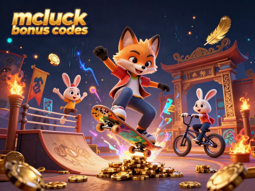 Experience exciting gameplay with mcluck casino bonus codes featuring colorful 3D characters and dynamic casino elements.