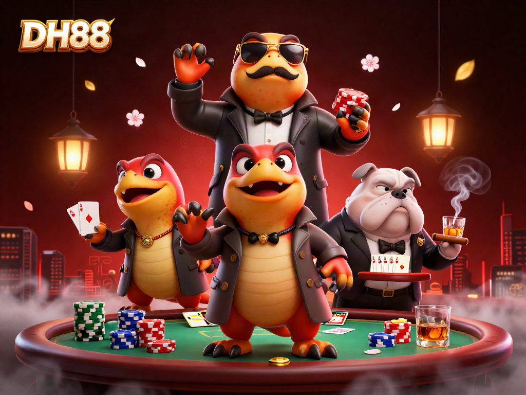 Watch DH88 raptors try to sneak into a casino VIP lounge while surrounded by poker elements.