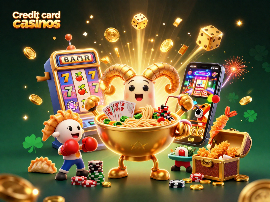 Capture thrilling action in credit card casinos with vibrant 3D characters amid a jackpot explosion and gaming excitement.