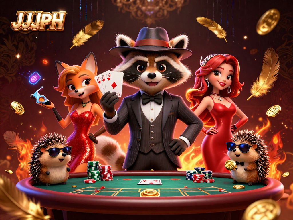 Sumubok ng JJJPH sa masayang poker na may kasama ang isang rakun at fox.