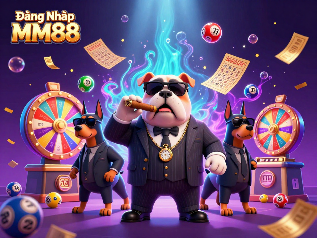 Experience Đăng Nhập MM88 with thrilling gaming actions surrounded by dynamic casino elements.