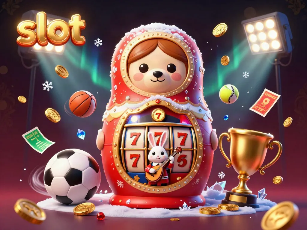 Experience the thrill of slot gaming with cartoon bears revealing casino magic in a dynamic 3D scene.
