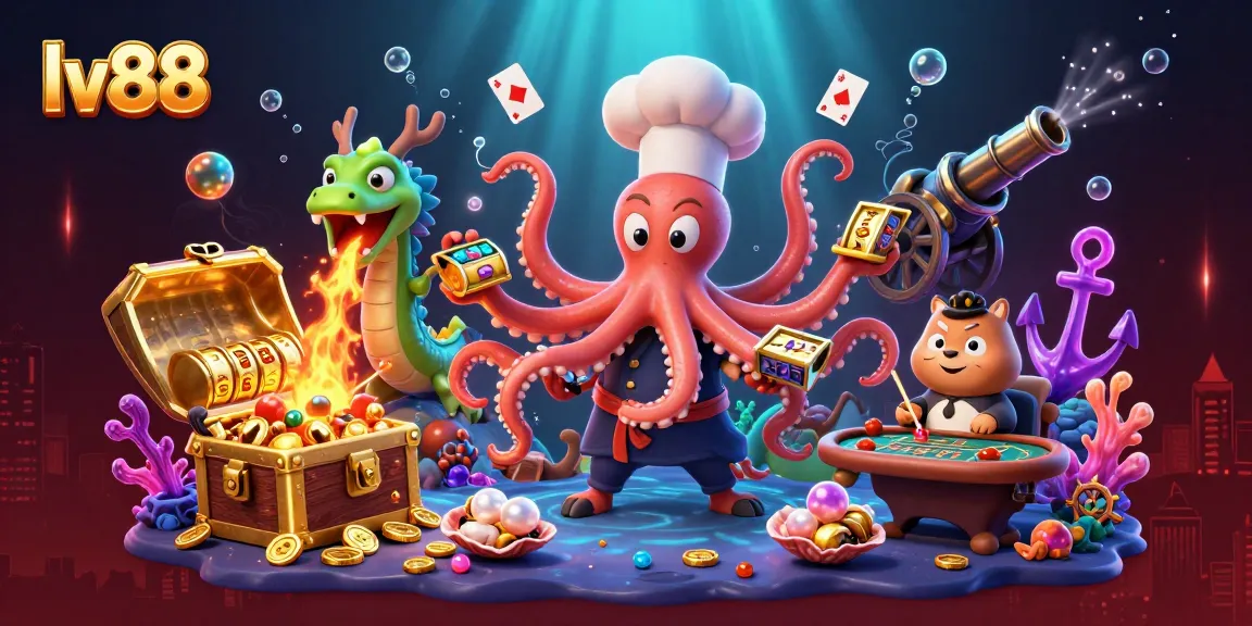 Experience the thrill of lv88 at the casino with vibrant characters and dynamic gameplay elements.