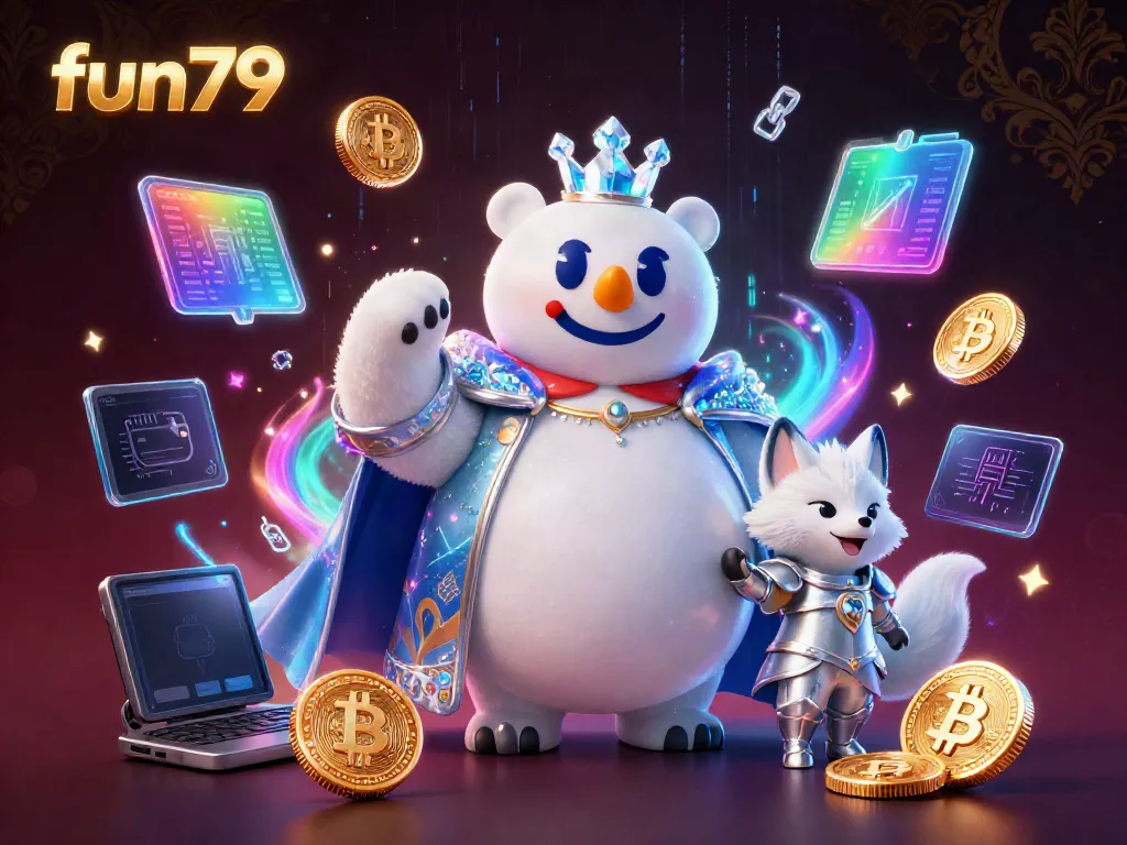 Experience fun79's immersive online gaming world, featuring Bitcoin and Ethereum elements.